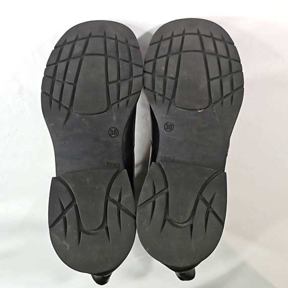 Kenneth Cole Reaction Black Leather Mens Boots Size 38 /6.5 - Picture 7 of 9